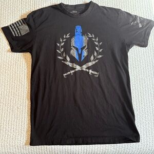 Grunt Style Blue Line Spartan T-shirt